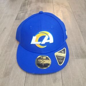 New New Era 59Fifty Low Profile LA Rams Hat Sz 7